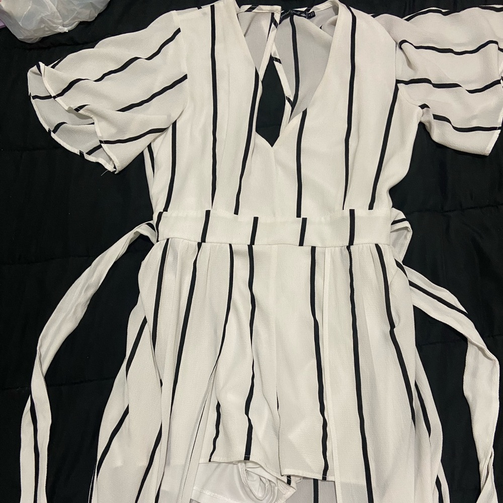 White shorts romper